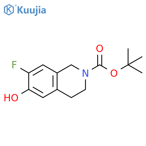 tert-Butyl 7-fluoro-6-hydroxy-3,4-dihydroisoquinoline-2(1H)-carboxylate structure