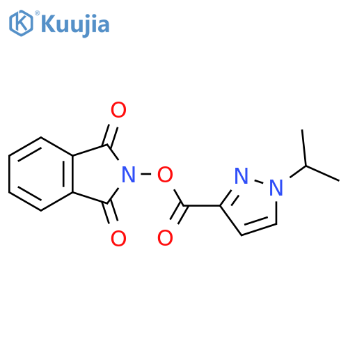 1,3-dioxo-2,3-dihydro-1H-isoindol-2-yl 1-(propan-2-yl)-1H-pyrazole-3-carboxylate structure