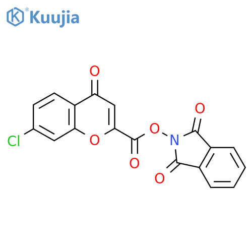 1,3-dioxo-2,3-dihydro-1H-isoindol-2-yl 7-chloro-4-oxo-4H-chromene-2-carboxylate structure