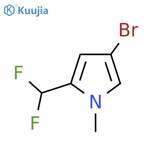 4-Bromo-2-(difluoromethyl)-1-methylpyrrole structure