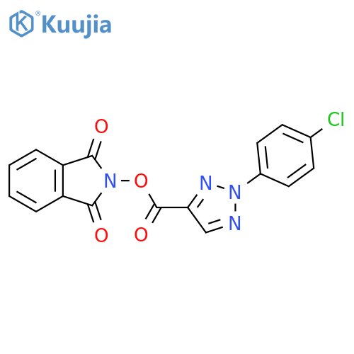 1,3-dioxo-2,3-dihydro-1H-isoindol-2-yl 2-(4-chlorophenyl)-2H-1,2,3-triazole-4-carboxylate structure