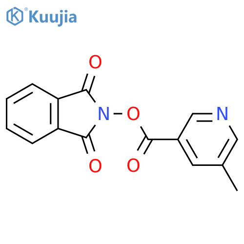 1,3-dioxo-2,3-dihydro-1H-isoindol-2-yl 5-methylpyridine-3-carboxylate structure