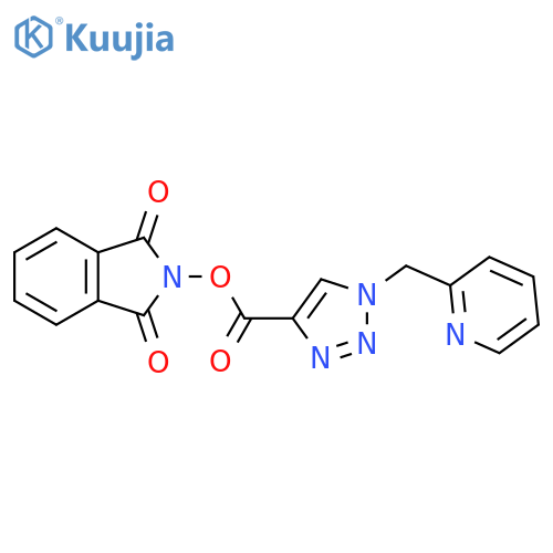 1,3-dioxo-2,3-dihydro-1H-isoindol-2-yl 1-[(pyridin-2-yl)methyl]-1H-1,2,3-triazole-4-carboxylate structure