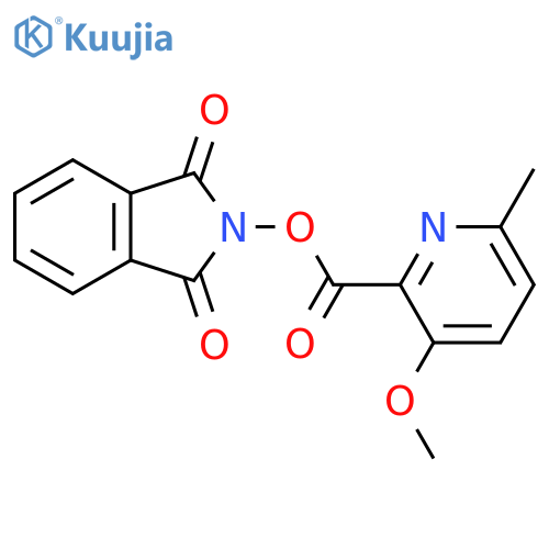 1,3-dioxo-2,3-dihydro-1H-isoindol-2-yl 3-methoxy-6-methylpyridine-2-carboxylate structure