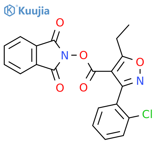 1,3-dioxo-2,3-dihydro-1H-isoindol-2-yl 3-(2-chlorophenyl)-5-ethyl-1,2-oxazole-4-carboxylate structure
