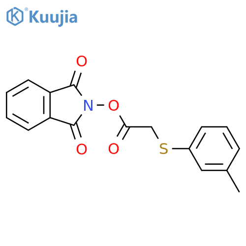 1,3-dioxo-2,3-dihydro-1H-isoindol-2-yl 2-[(3-methylphenyl)sulfanyl]acetate structure