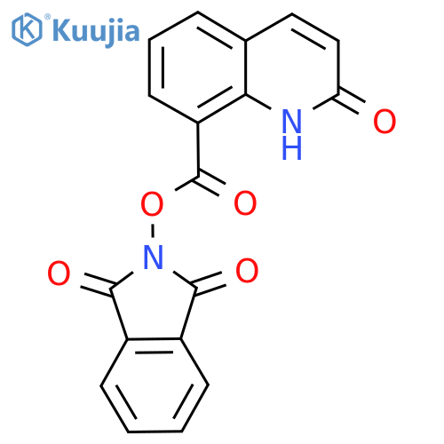 1,3-dioxo-2,3-dihydro-1H-isoindol-2-yl 2-hydroxyquinoline-8-carboxylate structure