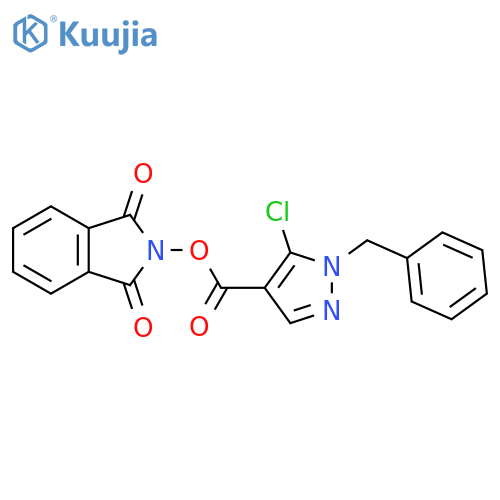 1,3-dioxo-2,3-dihydro-1H-isoindol-2-yl 1-benzyl-5-chloro-1H-pyrazole-4-carboxylate structure
