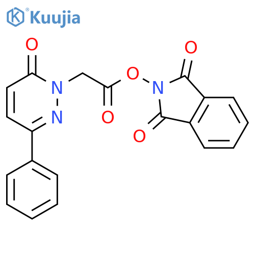 1,3-dioxo-2,3-dihydro-1H-isoindol-2-yl 2-(6-oxo-3-phenyl-1,6-dihydropyridazin-1-yl)acetate structure