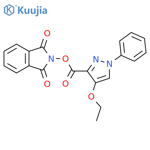 1,3-dioxo-2,3-dihydro-1H-isoindol-2-yl 4-ethoxy-1-phenyl-1H-pyrazole-3-carboxylate structure