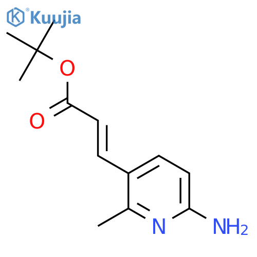 Tert-butyl 3-(6-amino-2-methylpyridin-3-yl)prop-2-enoate structure