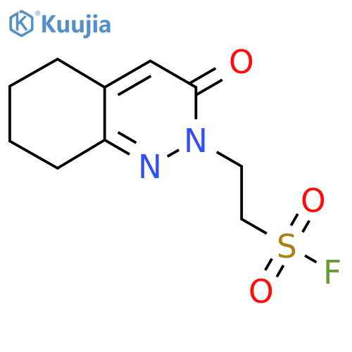2-(3-oxo-2,3,5,6,7,8-hexahydrocinnolin-2-yl)ethane-1-sulfonyl fluoride structure