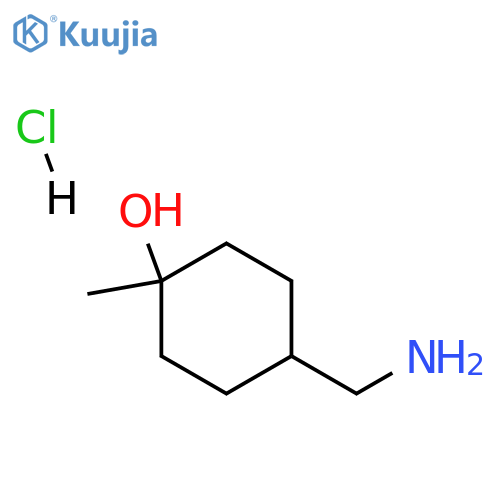 cis-4-(aminomethyl)-1-methyl-cyclohexanol;hydrochloride structure