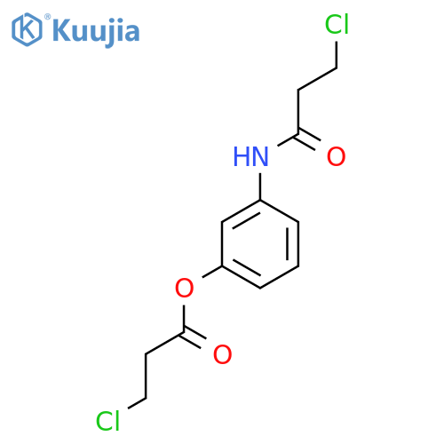 3-(3-Chloropropanamido)phenyl 3-chloropropanoate structure