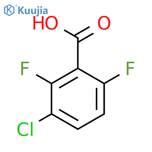 3-Chloro-2,6-difluorobenzoic acid structure