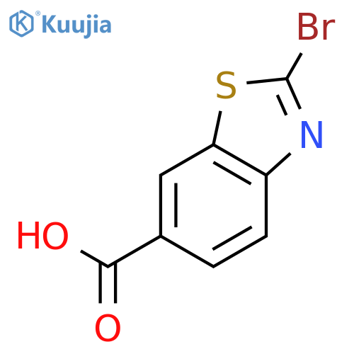 2-Bromo-6-benzothiazolecarboxylic acid structure