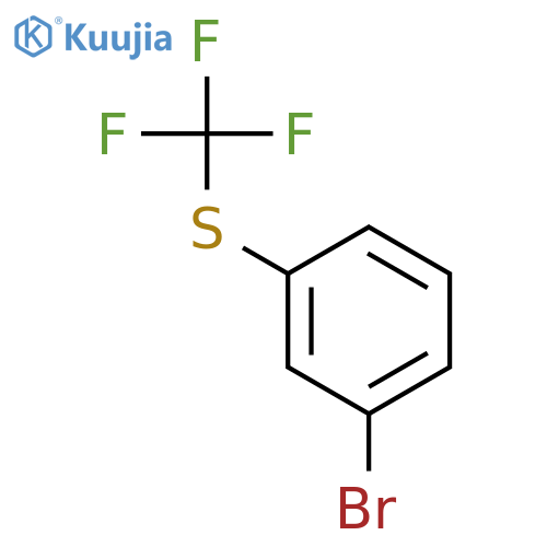 (3-Bromophenyl)trifluoromethyl)sulfane structure
