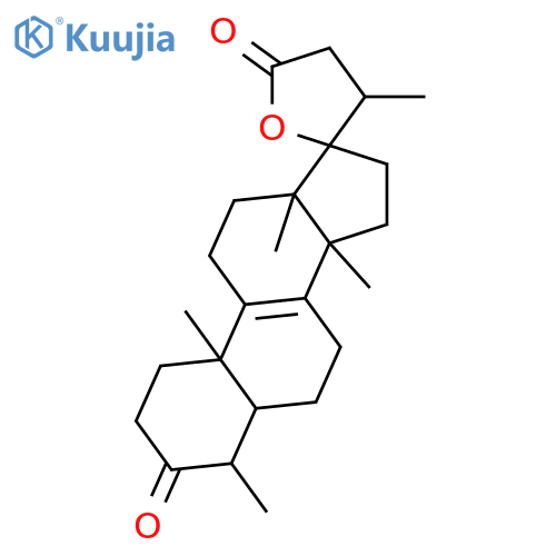 24,25,26,27,29-Pentanor-3-oxolanost-8-en-23,17-olide; 17α-form structure