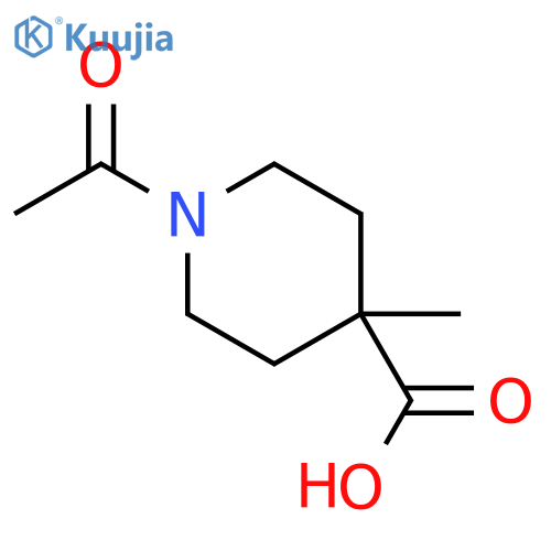 4-Piperidinecarboxylicacid, 1-acetyl-4-methyl- structure