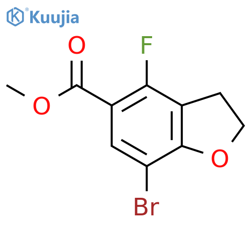 methyl 7-bromo-4-fluoro-2,3-dihydrobenzofuran-5-carboxylate structure
