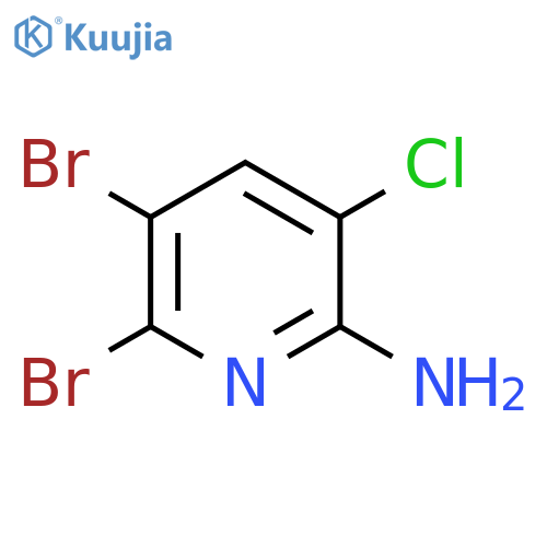5,6-Dibromo-3-chloropyridin-2-amine structure