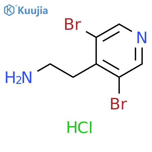 4-Pyridineethanamine, 3,5-dibromo-, hydrochloride (1:2) structure