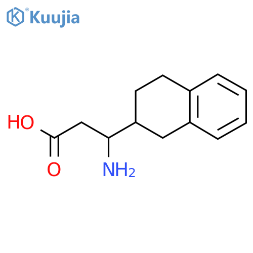 3-Amino-3-(1,2,3,4-tetrahydronaphthalen-2-yl)propanoic acid structure