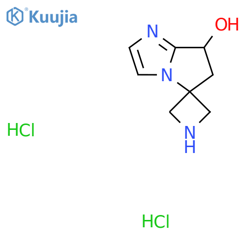 Spiro[azetidine-3,5′-[5H]pyrrolo[1,2-a]imidazol]-7′-ol, 6′,7′-dihydro-, hydrochloride (1:2) structure