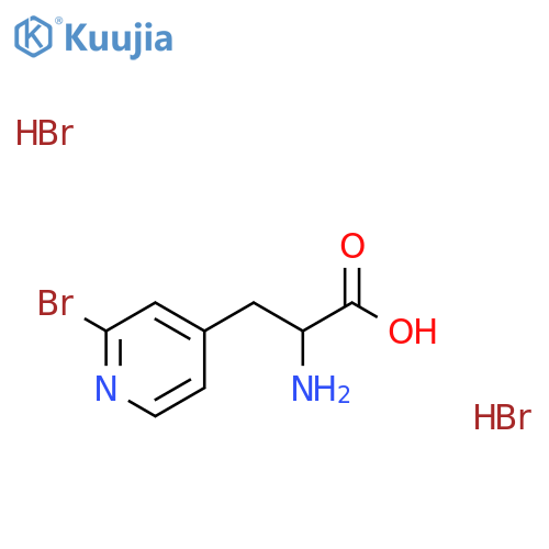 2-Amino-3-(2-bromopyridin-4-yl)propanoic acid;dihydrobromide structure