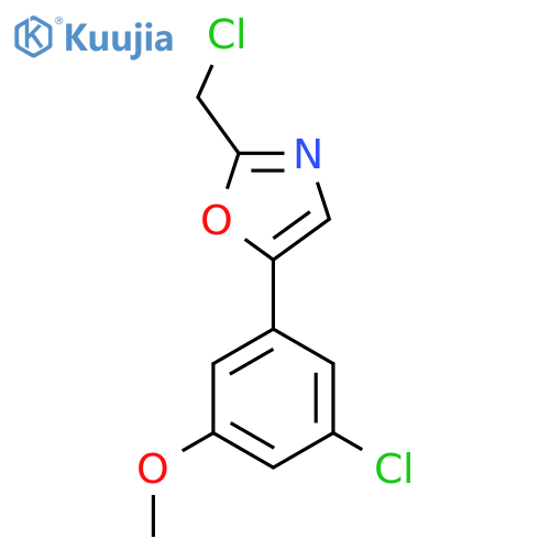 5-(3-Chloro-5-methoxyphenyl)-2-(chloromethyl)-1,3-oxazole structure