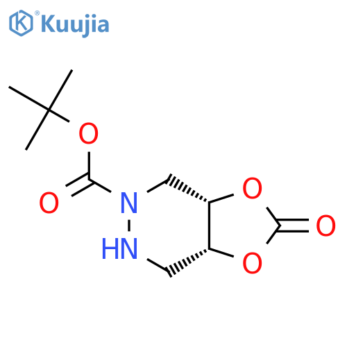 Tert-butyl (3aS,7aR)-2-oxo-4,6,7,7a-tetrahydro-3aH-[1,3]dioxolo[4,5-d]pyridazine-5-carboxylate structure
