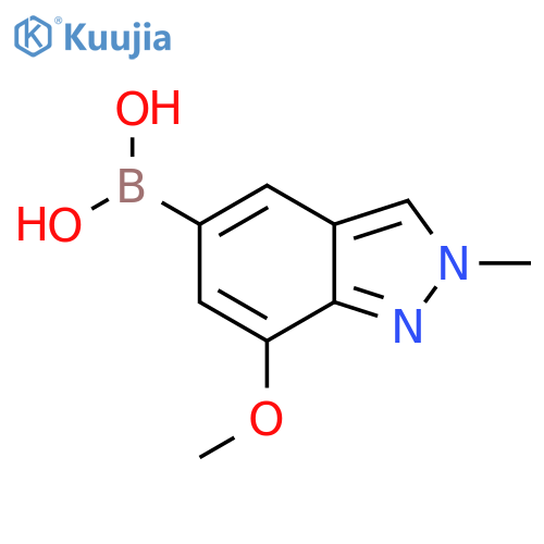 (7-methoxy-2-methyl-2H-indazol-5-yl)boronic acid structure