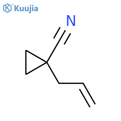 1-(prop-2-en-1-yl)cyclopropane-1-carbonitrile structure