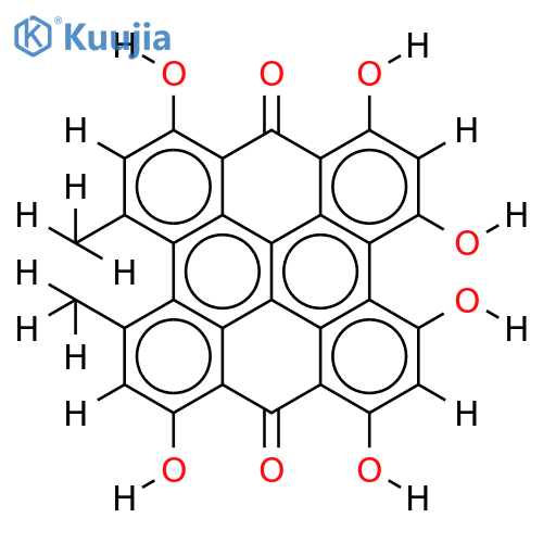 1,3,4,6,8,13-Hexahydroxy-10,11-dimethylphenanthro(1,10,9, structure