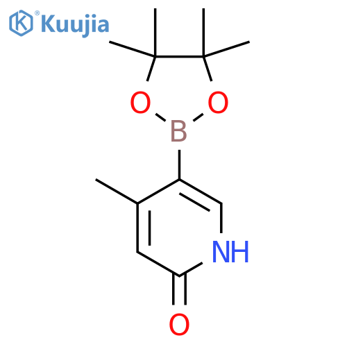 4-Methyl-5-(4,4,5,5-tetramethyl-1,3,2-dioxaborolan-2-YL)pyridin-2-OL structure