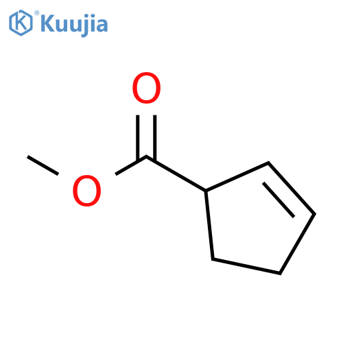 2-Cyclopentene-1-carboxylic acid, methyl ester structure