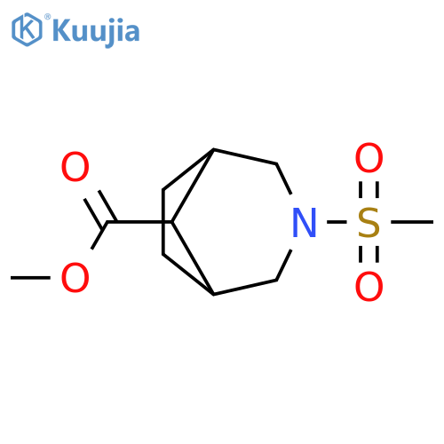 methyl 3-(methylsulfonyl)-3-azabicyclo[3.2.1]octane-8-carboxylate structure