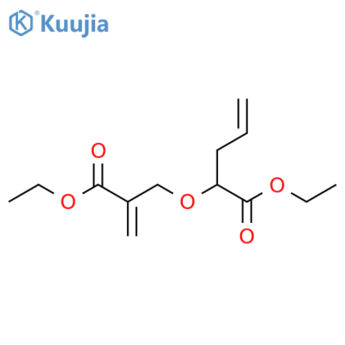 4-Pentenoic acid, 2-[[2-(ethoxycarbonyl)-2-propen-1-yl]oxy]-, ethyl ester structure
