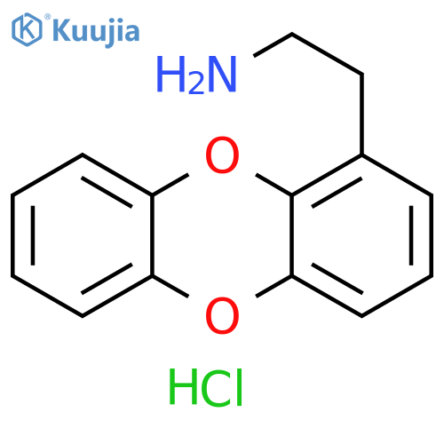 Dibenzo[b,e][1,4]dioxin-1-ethanamine, hydrochloride (1:1) structure
