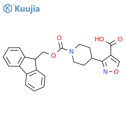1-(9H-Fluoren-9-ylmethyl) 4-(4-carboxy-3-isoxazolyl)-1-piperidinecarboxylate structure