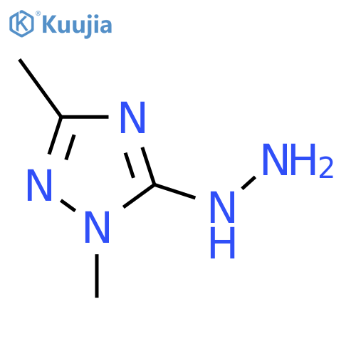5-hydrazinyl-1,3-dimethyl-1H-1,2,4-triazole structure