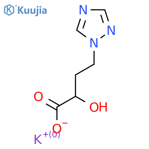 1H-1,2,4-Triazole-1-butanoic acid, α-hydroxy-, potassium salt (1:1) structure