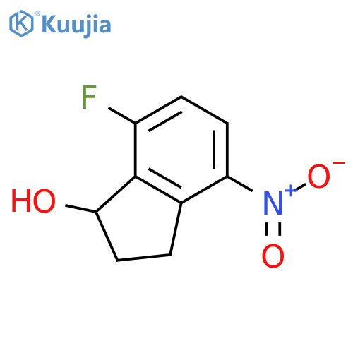 7-Fluoro-4-nitro-2,3-dihydro-1H-inden-1-ol structure