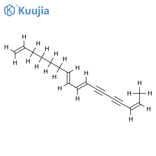 heptadeca-1,7t,9t,15c-tetraene-11,13-diyne structure