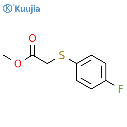 methyl 2-(4-fluorophenyl)sulfanylacetate structure