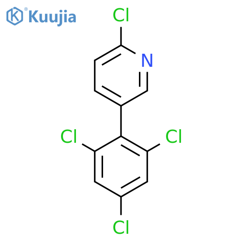 2-Chloro-5-(2,4,6-trichlorophenyl)pyridine structure