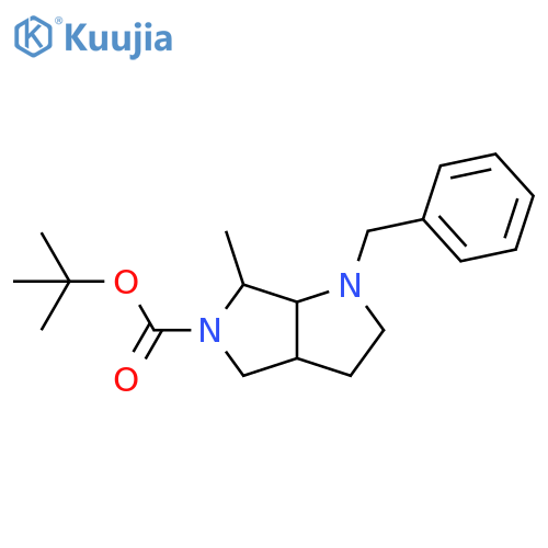 tert-Butyl 1-benzyl-6-methylhexahydropyrrolo[3,4-b]pyrrole-5(1H)-carboxylate structure