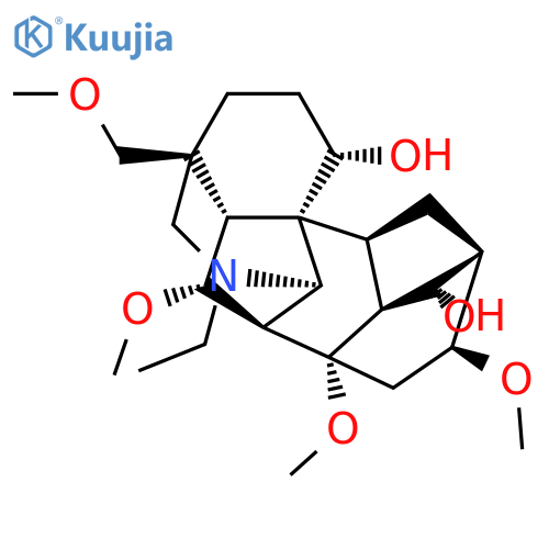 Aconitane-1,14-diol,20-ethyl-6,8,16-trimethoxy-4-(methoxymethyl)-, (1a,6a,14a,16b)- (9CI) structure