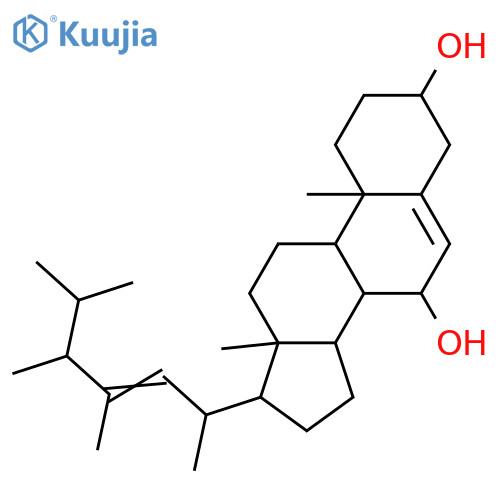23-Methylergosta-5,22-diene-3,7-diol; (3β,7α,24R)-form structure