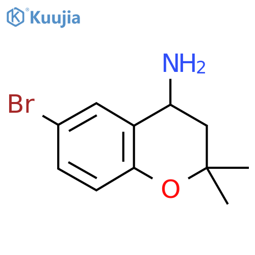 6-Bromo-3,4-dihydro-2,2-dimethyl-2H-chroman-4-amine structure